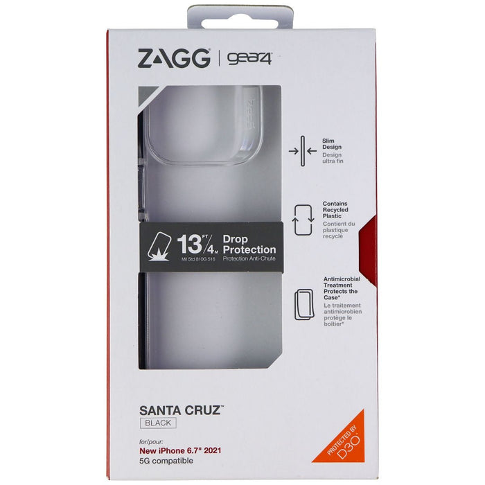 ZAGG Gear4 Santa Cruz Series Case for Apple iPhone 13 Pro Max - Clear/Black - Just $5.98! Shop now at Retro Gaming of Denver