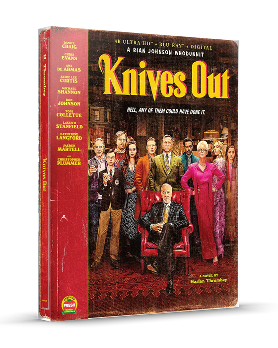 Knives Out - Limited Edition Steelbook (4K Ultra HD + Blu-ray + Digital) - for just $40.99! 