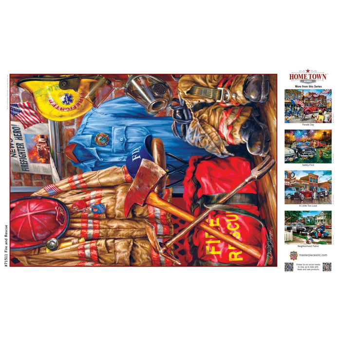 Hometown Heroes - Fire and Rescue 1000 Piece Jigsaw Puzzle - for just $16.99! 