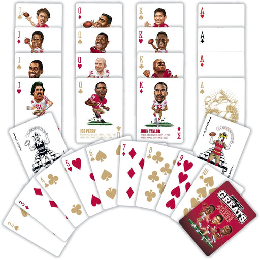 San Francisco 49ers All-Time Greats Playing Cards - 54 Card Deck - for just $9.99! 