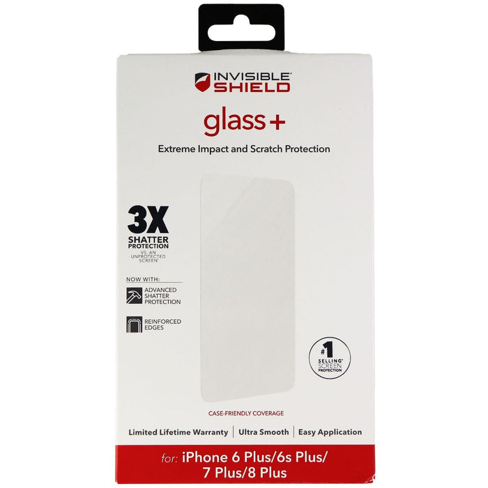ZAGG InvisibleShield (Glass+) Protector for iPhone 8 Plus/7 Plus/6s Plus - Clear - for just $19.95! 
