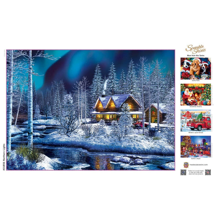 Sparkle & Shine - Northern Lights 500 Piece Glitter Jigsaw Puzzle - for just $14.99! 