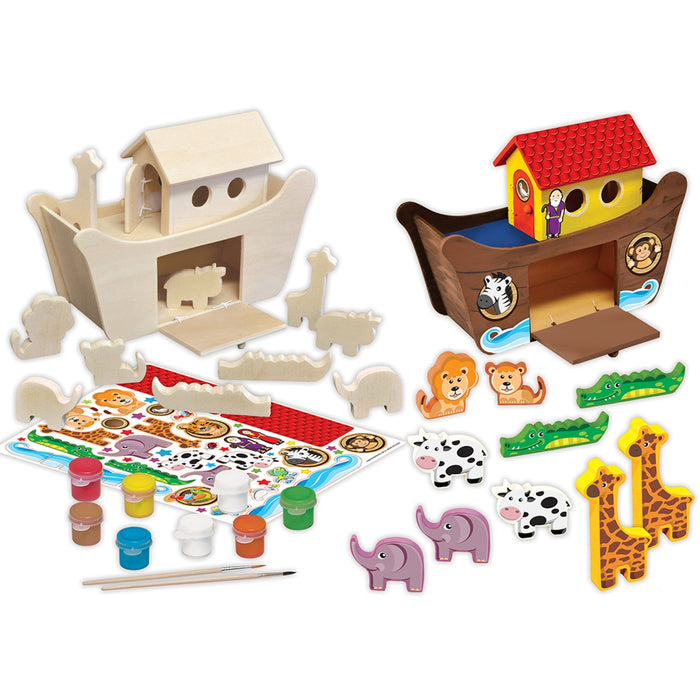 Noah's Ark Wood Craft & Paint Kit - Just $19.99! Shop now at Retro Gaming of Denver