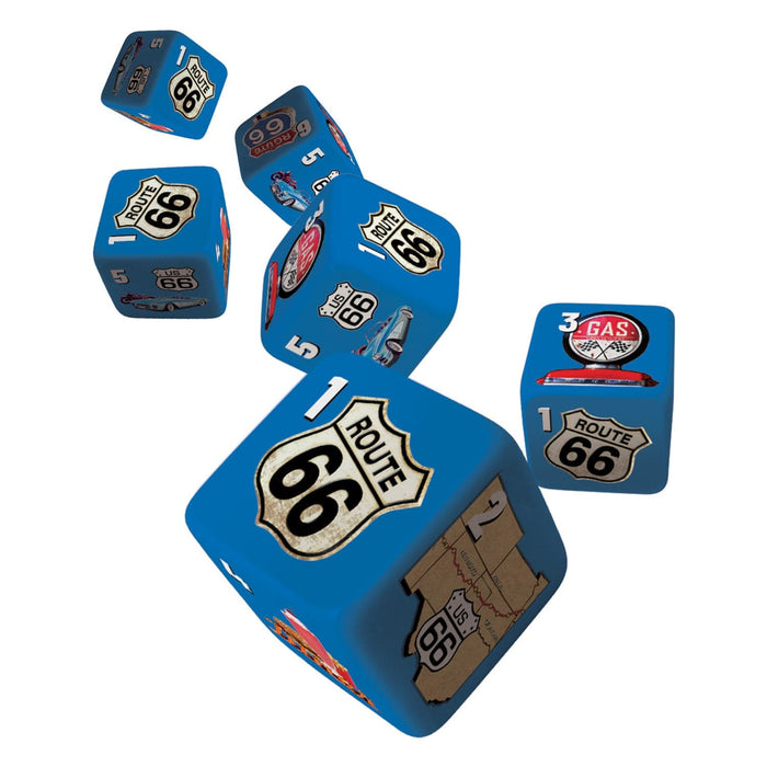 Route 66 - 6 Piece D6 Gaming Dice Set - for just $7.99! 