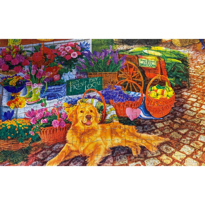 Farmer's Market - Sale on the Square 750 Piece Jigsaw Puzzle - for just $14.99! 