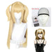 Misa Amane Cosplay Wig – Death Note Blonde Twin Tails with Wig Cap Set - for just $55.95! 