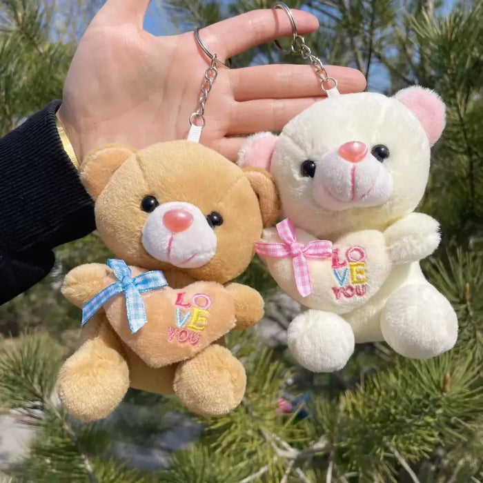 Kawaii Mini Plush Teddy Bear Keychain – Soft 10CM Stuffed Toy - for just $14.95! 