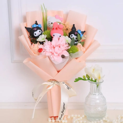 Kawaii Sanrio Plush Toy Bouquet – Hello Kitty & Kuromi Gift Set - for just $29.95! 