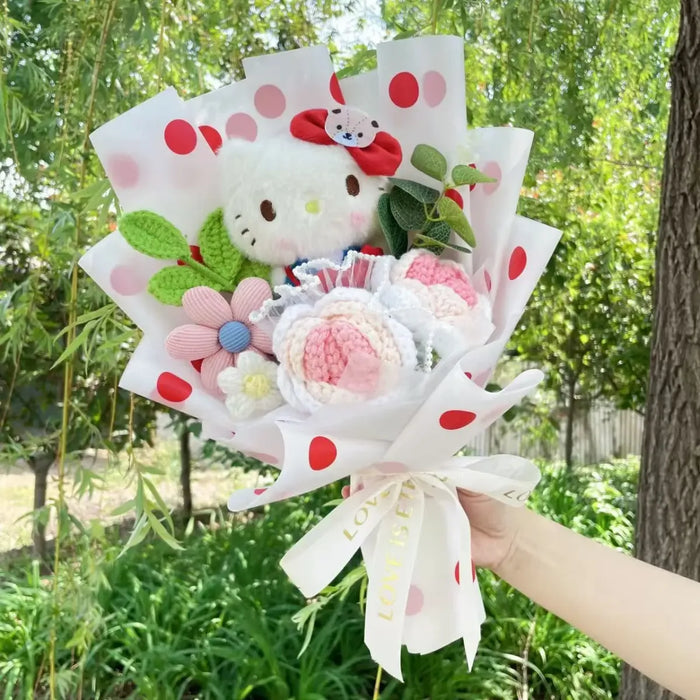 Kawaii Sanrio Plush Toy Bouquet – Hello Kitty & Kuromi Gift Set - for just $29.95! 
