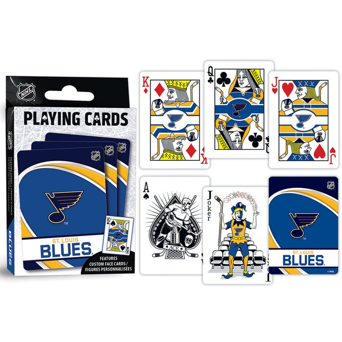 St. Louis Blues Playing Cards - 54 Card Deck - Premium Dice & Cards Sets - Just $6.99! Shop now at Retro Gaming of Denver