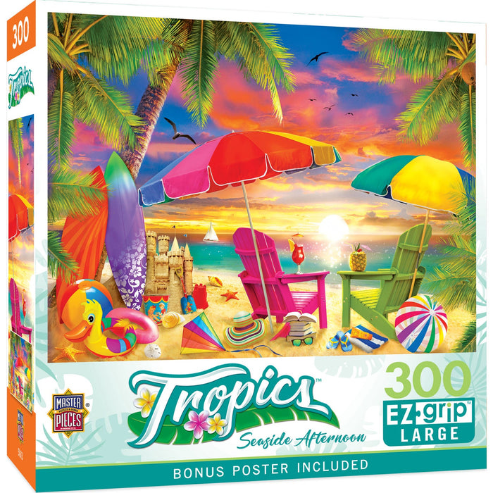 Tropics - Seaside Afternoon 300 Piece EZ Grip Jigsaw Puzzle - Just $14.99! Shop now at Retro Gaming of Denver