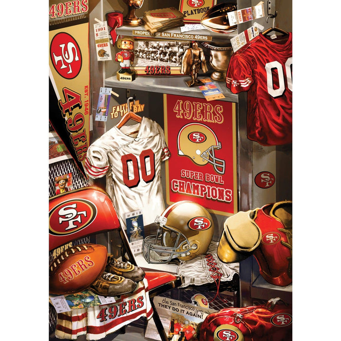 San Francisco 49ers - Locker Room 500 Piece Jigsaw Puzzle - for just $16.99! 