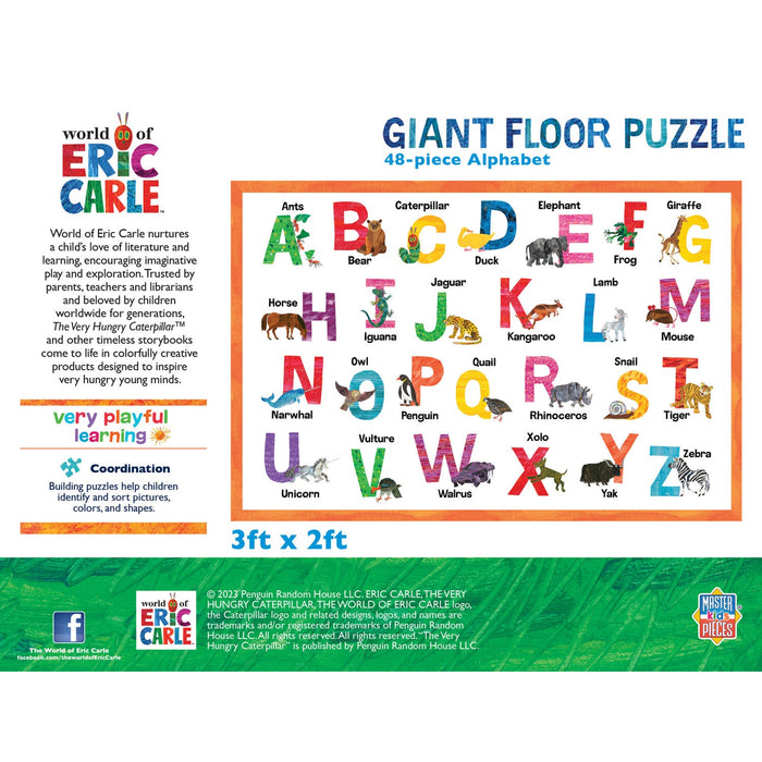 World of Eric Carle - Alphabet 48 Piece Floor Jigsaw Puzzle - Just $19.99! Shop now at Retro Gaming of Denver