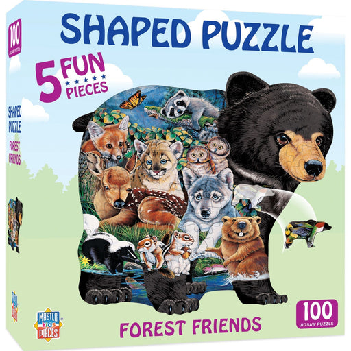 Forest Friends - 100 Piece Shaped Jigsaw Puzzle - for just $12.99! 