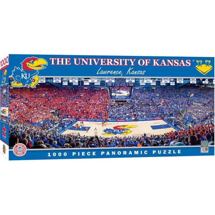 Kansas Jayhawks Basketball - 1000 Piece Panoramic Jigsaw Puzzle - for just $19.99! 