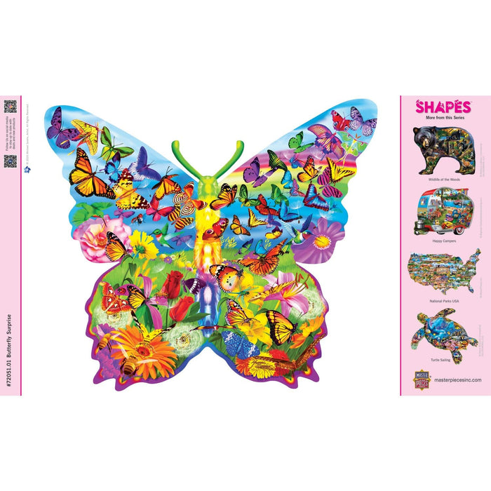 Shapes - Butterfly Surprise 1000 Piece Shaped Jigsaw Puzzle - for just $16.99! 