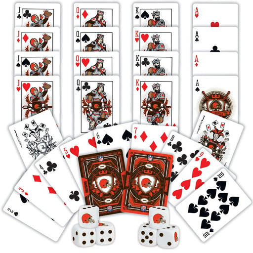 Cleveland Browns - 2-Pack Playing Cards & Dice Set - for just $19.99! 