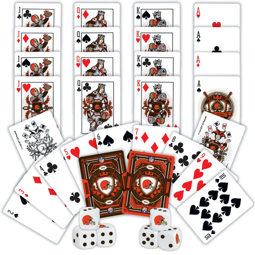 Cleveland Browns - 2-Pack Playing Cards & Dice Set - Just $19.99! Shop now at Retro Gaming of Denver