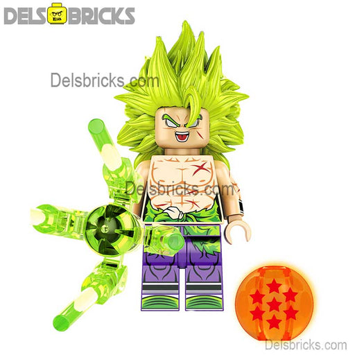 Broly Long Hair Dragon Ball Z Lego Minifigures Custom Toys - Just $4.99! Shop now at Retro Gaming of Denver