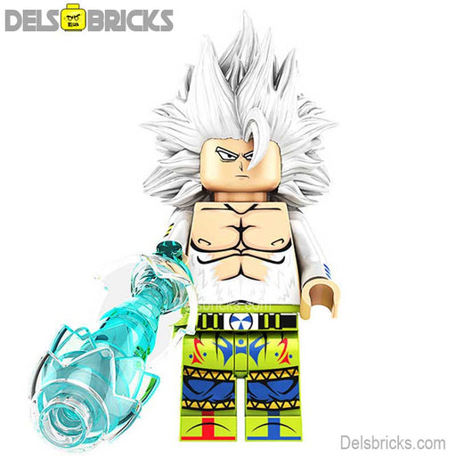 Legendary Son Goku Super Saiyan 4 White Hair & Tail Dragon Ball Z (Lego-Compatible Minifigures) - Premium Minifigures - Just $4.99! Shop now at Retro Gaming of Denver