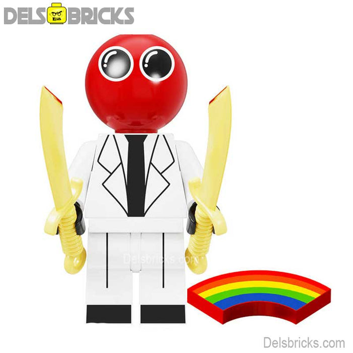 Rainbow Friends Red Scientist Lego Minifigures Custom Toys - Just $3.99! Shop now at Retro Gaming of Denver