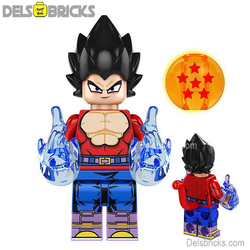 Dragon Ball Z Vegeta4 Super Saiyan Lego-Compatible Minifigure - Premium Minifigures - Just $4.99! Shop now at Retro Gaming of Denver