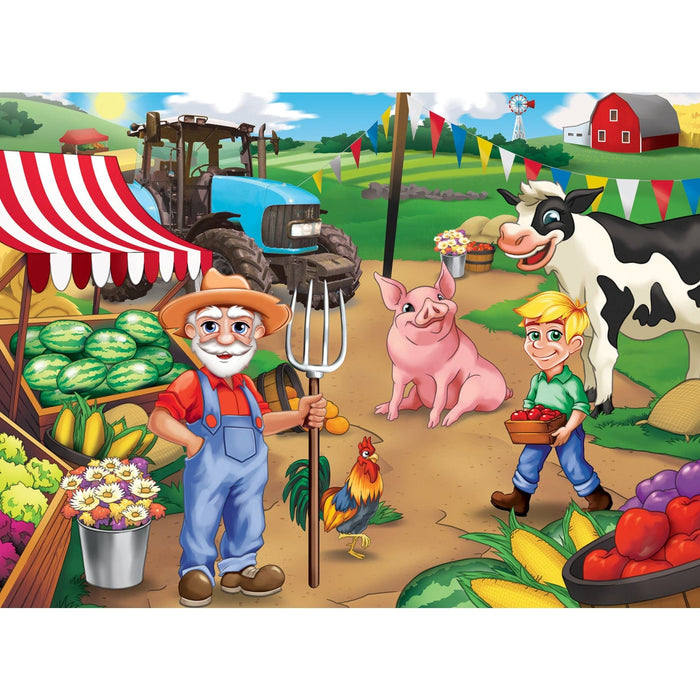 Old MacDonald's Farm - Market Day 60 Piece Jigsaw Puzzle - for just $9.99! 