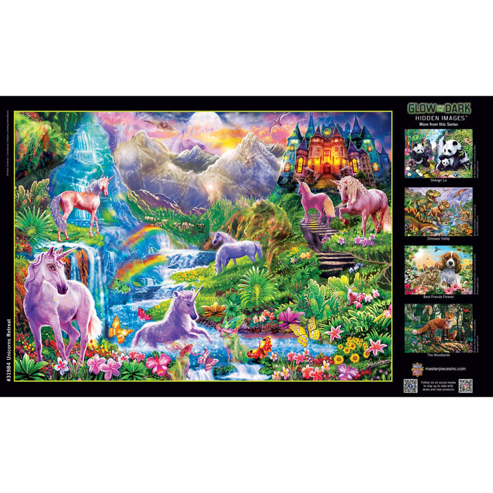 Hidden Images - Unicorns Retreat 500 Piece Jigsaw Puzzle - Just $14.99! Shop now at Retro Gaming of Denver