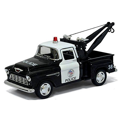 5" Diecast 1955 Chevy Stepside Pickup Truck Police - Premium Trains & Vehicles - Just $7.99! Shop now at Retro Gaming of Denver