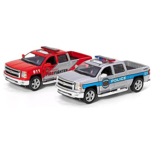 5" Diecast 2014 Chevrolet Silverado Police & Firefighter - Premium Trains & Vehicles - Just $7.99! Shop now at Retro Gaming of Denver
