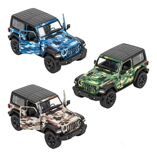 5" Diecast 2018 Jeep Wrangler Open Top or Hard Top - Camo Edition - Premium Trains & Vehicles - Just $7.99! Shop now at Retro Gaming of Denver