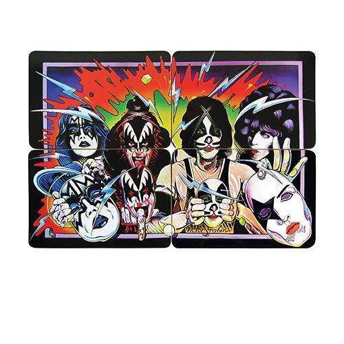 KISS Unmasked Coaster Set of 4 - Just $10.66! Shop now at Retro Gaming of Denver