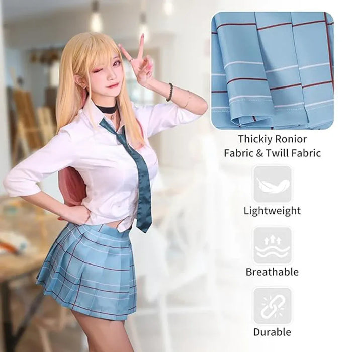 Kitagawa Marin School Uniform Cosplay – My Dress-Up Darling Set for Women - for just $66.99! 