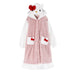 Hello Kitty Kawaii Bow Furry Pajamas - Sweet Long Anime Plush Loungewear - for just $86.95! 