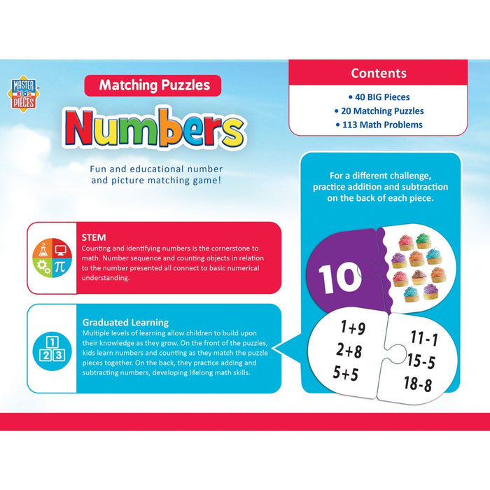 Numbers - Educational Matching Jigsaw Puzzles - for just $12.99! 