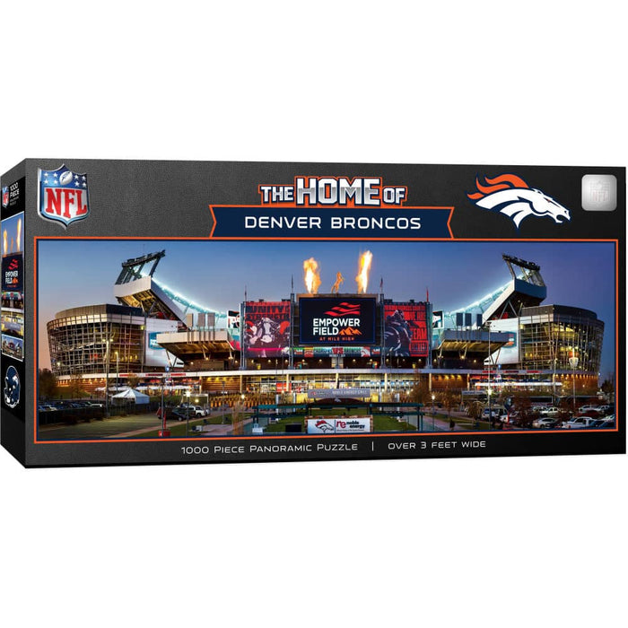 Denver Broncos - Stadium View 1000 Piece Panoramic Jigsaw Puzzle - for just $19.99! 