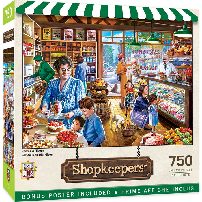 Shopkeepers - Cakes & Treats 750 Piece Jigsaw Puzzle - Just $14.99! Shop now at Retro Gaming of Denver