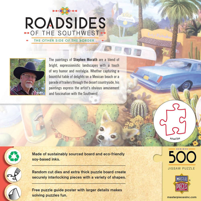 Roadsides of the Southwest - Other Side of the Border 500 Piece Jigsaw Puzzle - for just $14.99! 