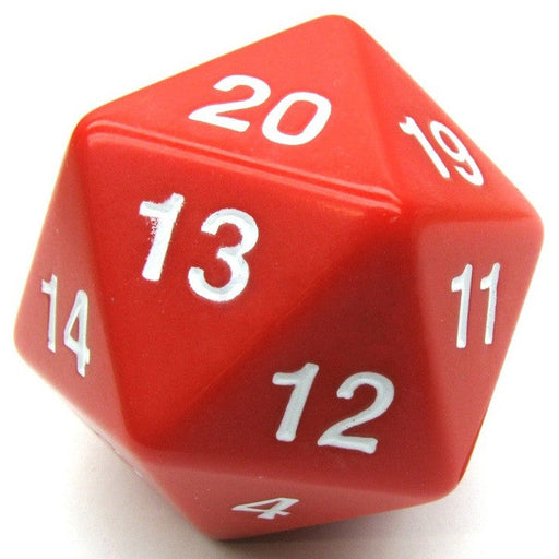 55mm D20 (Red w/ white) Spin-Down Die - Just $18.99! Shop now at Retro Gaming of Denver