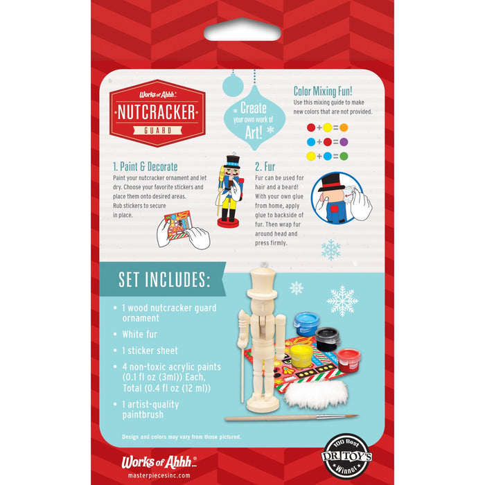 Nutcracker Guard Ornament Wood Paint Kit - Just $7.99! Shop now at Retro Gaming of Denver