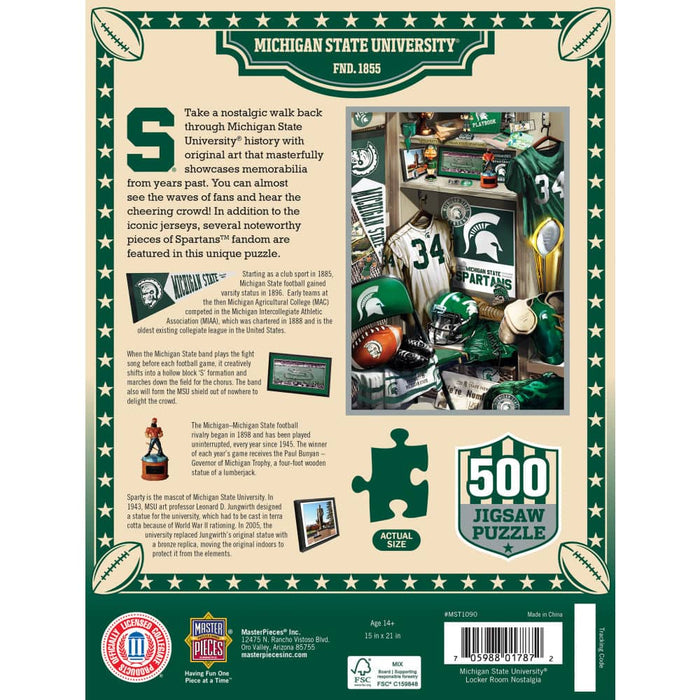Michigan State Spartans - Locker Room 500 Piece Jigsaw Puzzle - for just $16.99! 