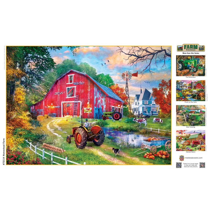 Farm & Country - Homestead Farm 1000 Piece Jigsaw Puzzle - Just $16.99! Shop now at Retro Gaming of Denver