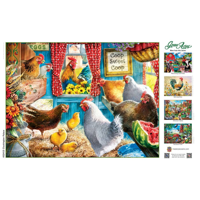 Green Acres - Cluckington Palace 300 Piece EZ Grip Jigsaw Puzzle - for just $14.99! 