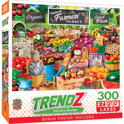 Trendz - Farmer's Market 300 Piece EZ Grip Jigsaw Puzzle - Just $14.99! Shop now at Retro Gaming of Denver