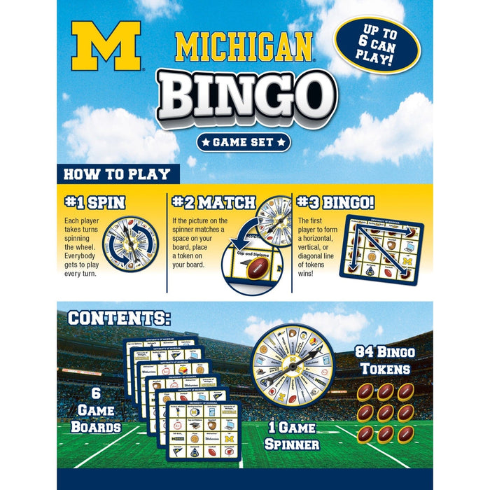 Michigan Wolverines NCAA Bingo Game - for just $12.99! 