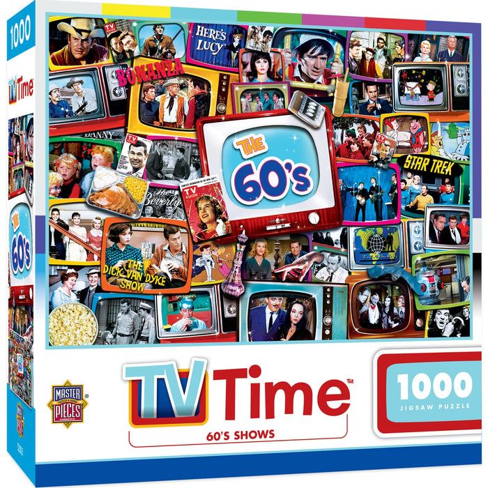 TV Time - 60's Shows 1000 Piece Jigsaw Puzzle - Just $16.99! Shop now at Retro Gaming of Denver