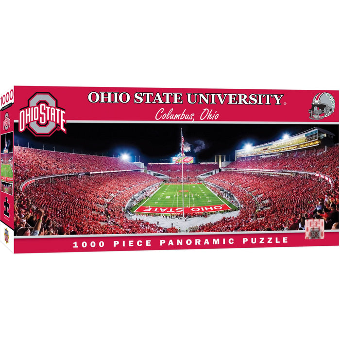 Ohio State Buckeyes - 1000 Piece Panoramic Jigsaw Puzzle - End View - Just $19.99! Shop now at Retro Gaming of Denver