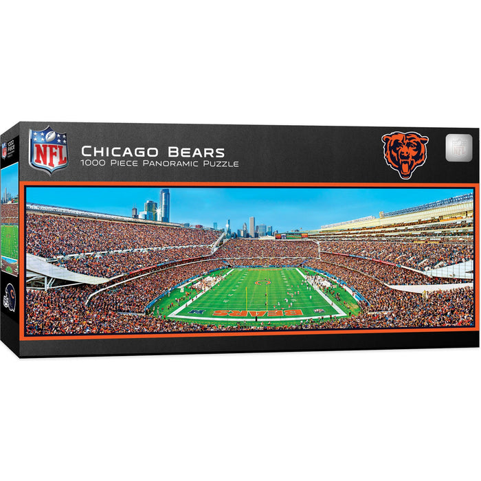 Chicago Bears - 1000 Piece Panoramic Jigsaw Puzzle - End View - Just $19.99! Shop now at Retro Gaming of Denver