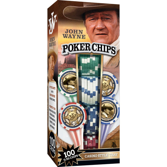 John Wayne 100 Piece Poker Chips - for just $24.99! 