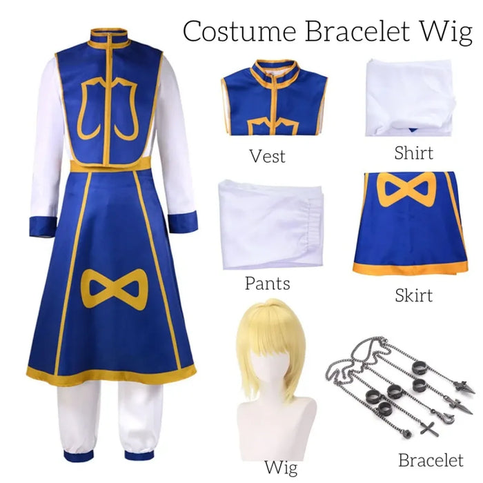 Kurapika Cosplay Costume – Hunter x Hunter Outfit with Wig & Chains - for just $41.95! 